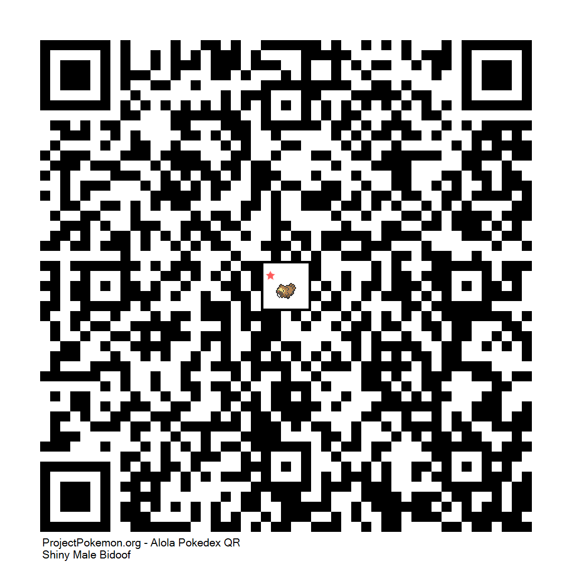 Cdigo QR de Bidoof variocolor